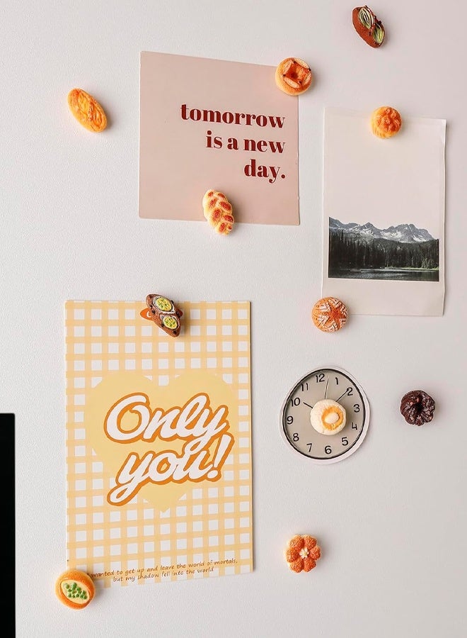 JACIRCLE Fridge Magnets,6Pcs Dog Bread Fridge Magnets, Cute 3D Resin Refrigerator Magnets, Creative Cartoon Dog Bread Magnetic Stickers for Kitchen, Home, Office, Whiteboard, Blackboard, Strong Magnetic Resin Decorative Fridge Magnet Set - Image 5